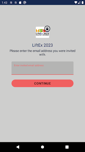 Android application LiftEx 2023 screenshort