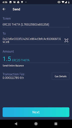 Theta Wallet Screen 2