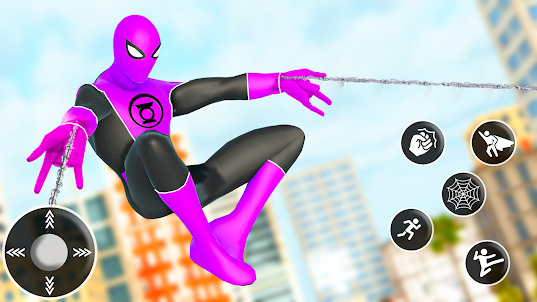 Spider Rope Hero Mafia City 3D