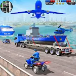 Cover Image of Baixar Caminhão de transporte de carros de polícia dos EUA  APK