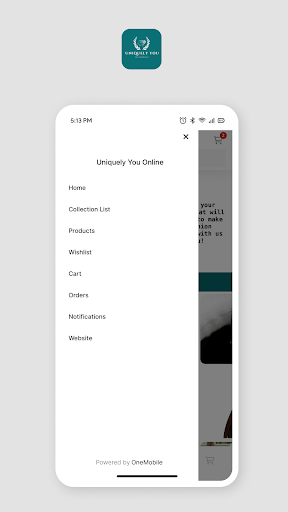 Android application Uniquely You Online screenshort