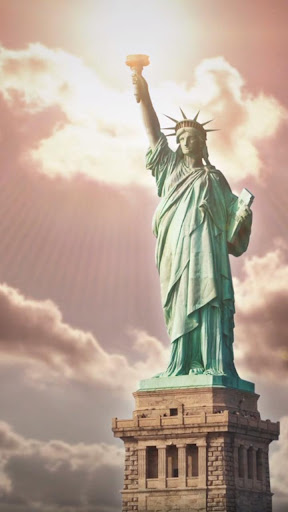 Android application statue of liberty wallpaper screenshort