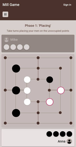 Mill Game: 9 mens morris Screen 3