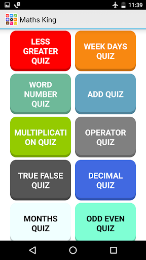 Android application Maths King All in one screenshort