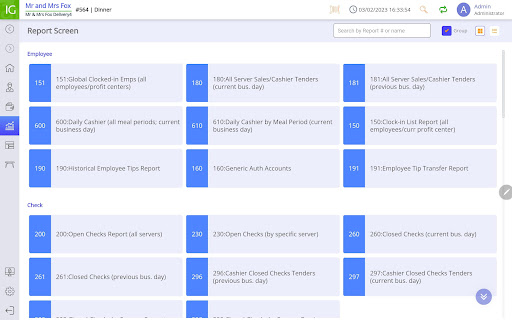 InfoGenesis POS Terminal Screenshot
