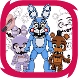 how to draw cute fnaf icon