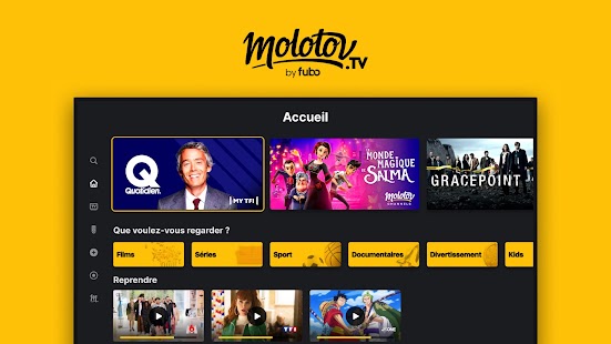 Molotov - TV en direct, replay Screenshot