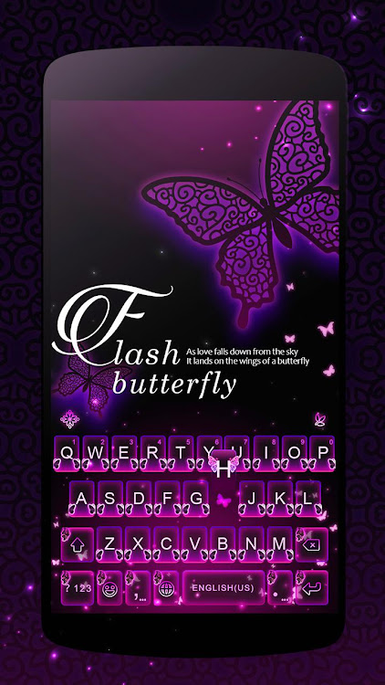 Flash Butterfly Keyboard Theme - 8.7.1_0614 - (Android)