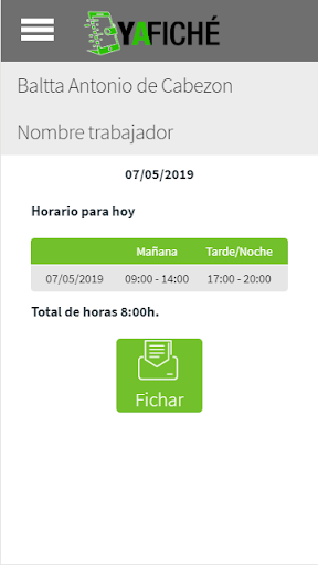 Android application Ya Fiché screenshort