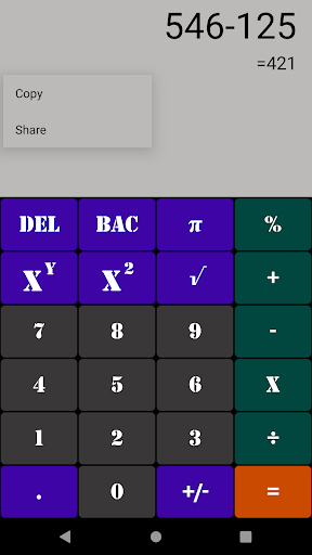 Simple Calculator Screen 2