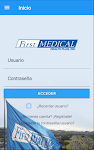 screenshot of First Medical Móvil App
