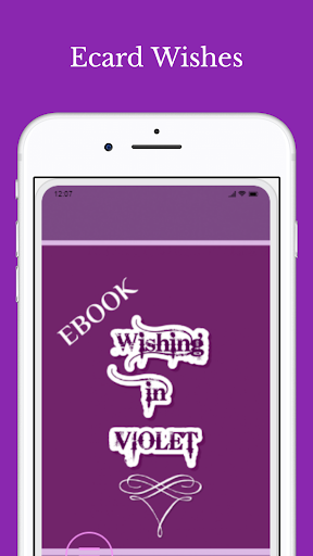Android application Ecard Wishes in Violet screenshort