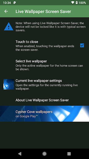 Live Wallpaper Screen Saver Screen 2