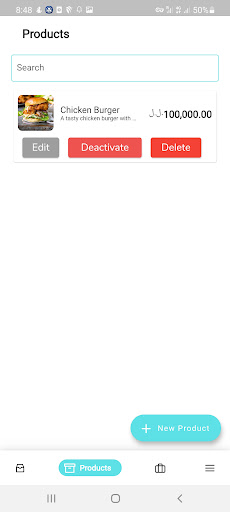 Android application Deliverbo Merchants screenshort
