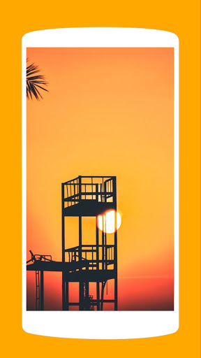 Papel pintado estético naranja - Gratis