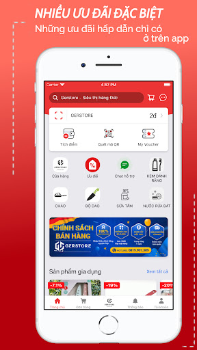 Android application Gerstore - Siêu thị hàng Đức screenshort