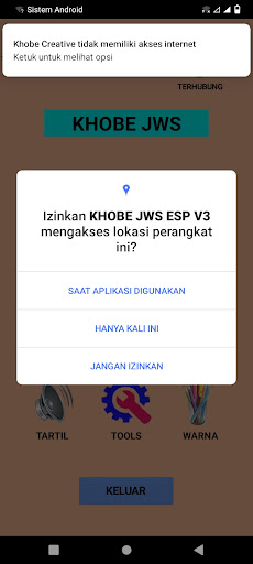 Android application KHOBE JWS ESP V3 screenshort