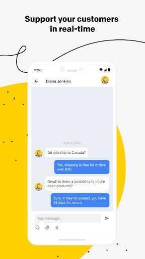 Android application LiveChat - Customer service screenshort