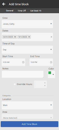 WorkSchedule.Net Screen 3