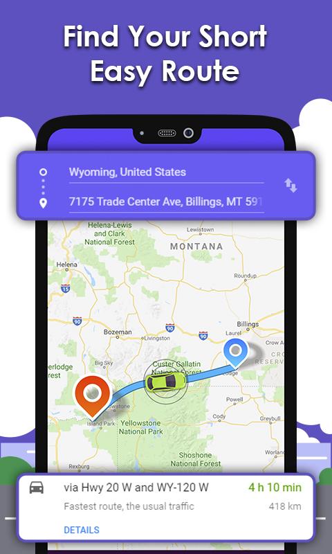 Android application GPS Location Finder screenshort
