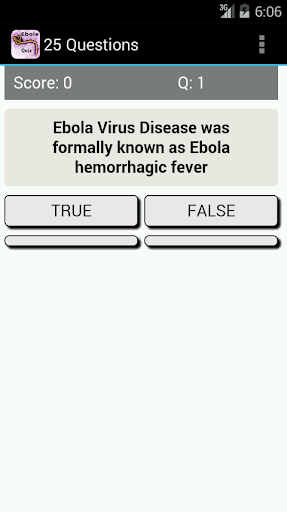 Ebola Virus Disease Quiz