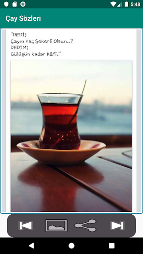 Android application Çay Sözleri screenshort