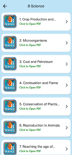 Class 8 Science for 2024-25 Screen 2