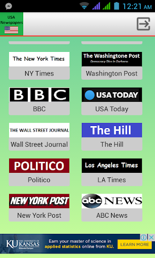 US Newspapers Screen 2