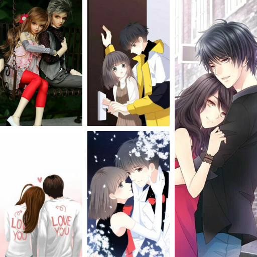 Cute Couple Cartoon Dpz logo