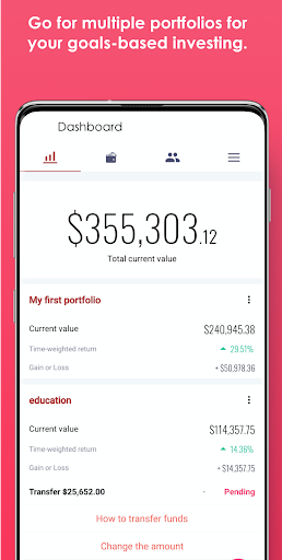 Android application QuietGrowth - Investment, SMSF screenshort