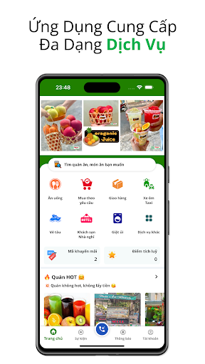 Android application BƠ SHIP - Giao Đồ Ăn, Xe Ôm screenshort