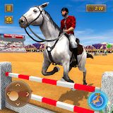Mounted Horse Show 3D Game: Horse Jumping 2019 icon