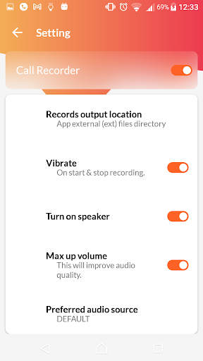 Call Recorder - مسجل المكالمات Screen 2