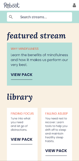 Android application Reboot Mindfulness screenshort