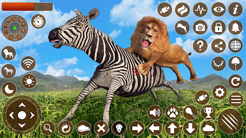 アフリカのライオンシミュレーターゲームのおすすめ画像1