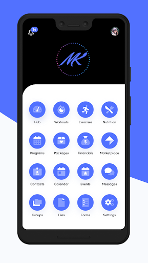 Android application Marta Klinkosz Fitness screenshort