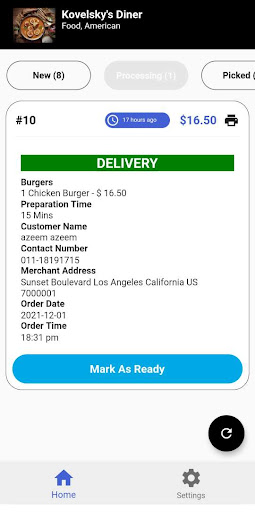Halal Me. Merchant Screen 3