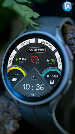 Android application IA81 Digital Watchface screenshort