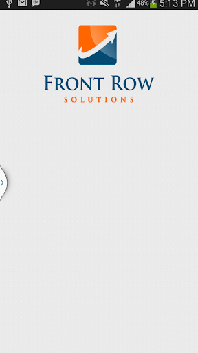 Android application Front Row Solutions screenshort