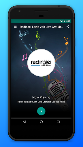 Android application Radiosei Lazio FM Online App screenshort