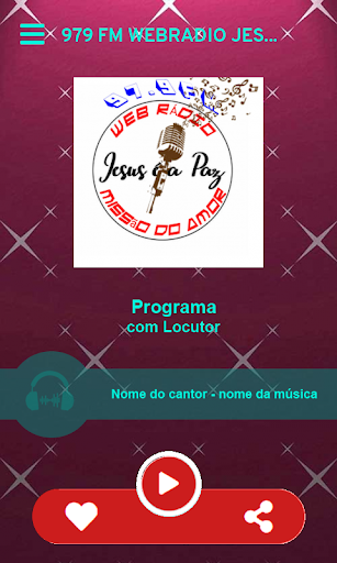 979 FM webradio Jesus e a paz Screen 2