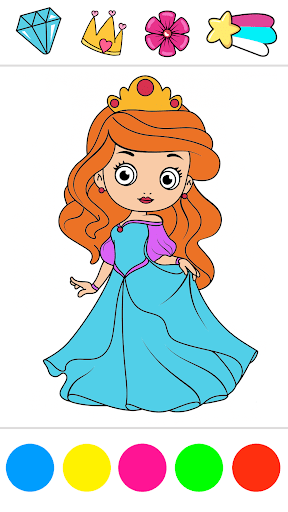 Princess Coloring: Paint Game Screen 2