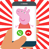 Fake call From Pepa Pig icon