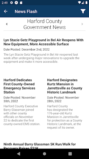 Harford County Maryland Screen 3
