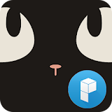 Sweet Black Cat launcher theme icon