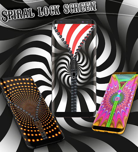Spiral lock screen
