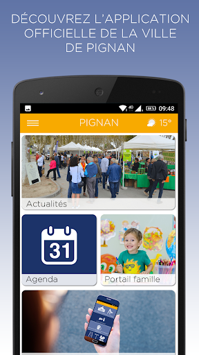 Android application Ville de Pignan : l'applicatio screenshort