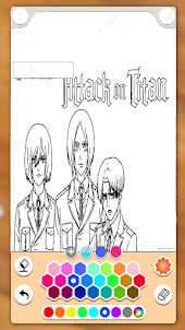 AOT Coloring Book By Glitter