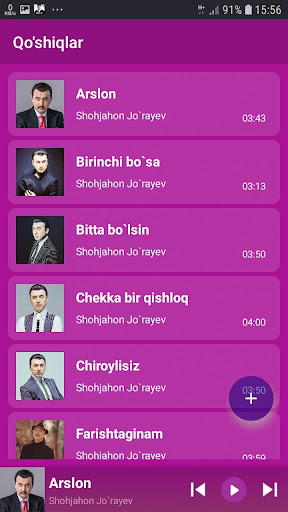 Shohjahon Jorayev qoshiqlari