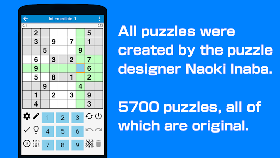 Sudoku - 5700 original puzzles 3.049 screenshots 1